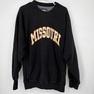 Vintage 90’s Steve & Barry’s Missouri Tigers Mizzou Crewneck Size Large Runs Big